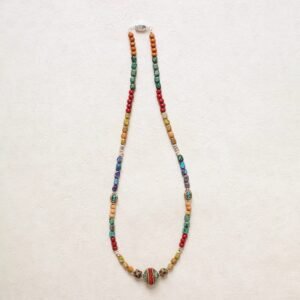 Handmade Himalayan-Style Beaded Necklace