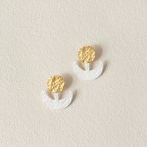 Tibetan Sun-and-Moon Themed Earrings