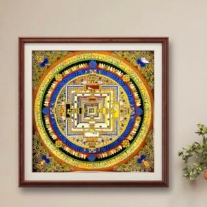 Hand-Painted Traditional Tibetan Mandala Thangka